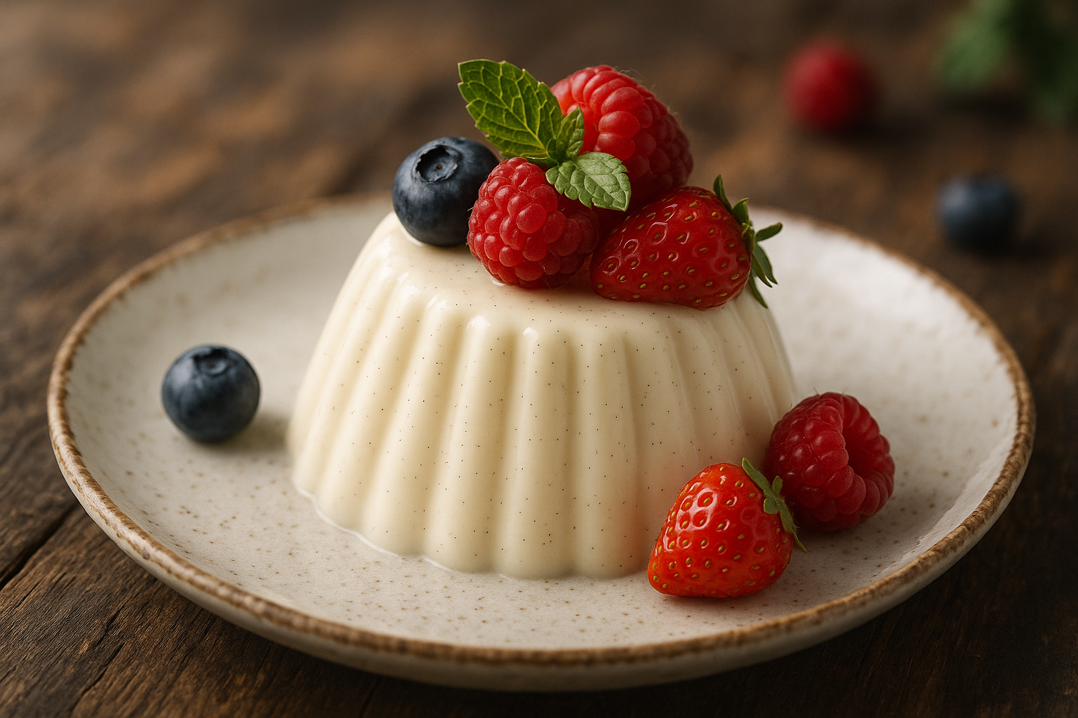 Panna Cotta cu Semințe de Vanilie KSpices
