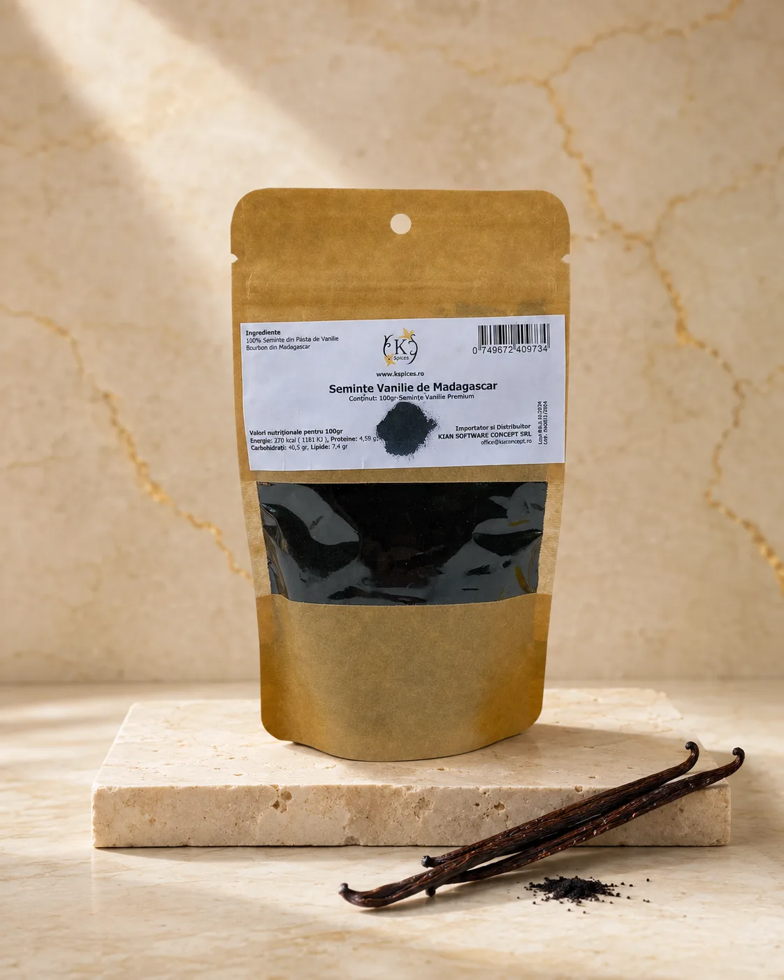 Semințe de Vanilie Bourbon din Madagascar – Aromă Naturală Intensă pentru Deserturi – vanilie Bourbon de Madagascar calitate premium KSpices