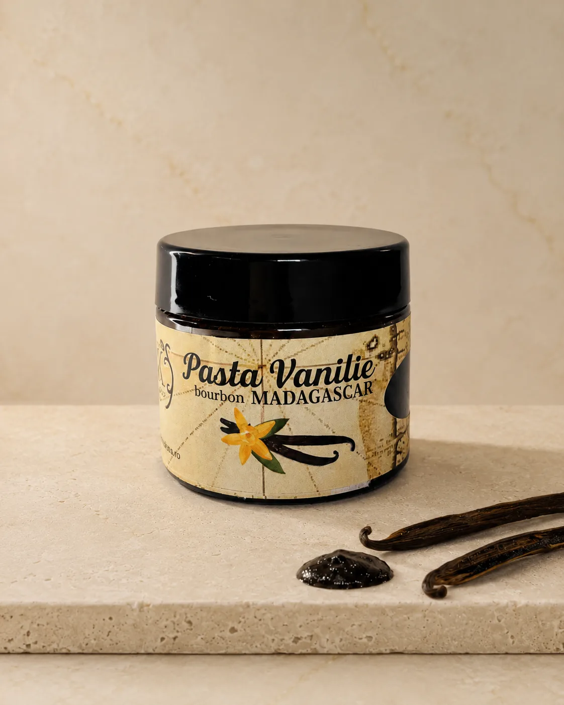 Pasta din Vanilie de Madagascar, Premium la Borcan – vanilie Bourbon de Madagascar calitate premium KSpices