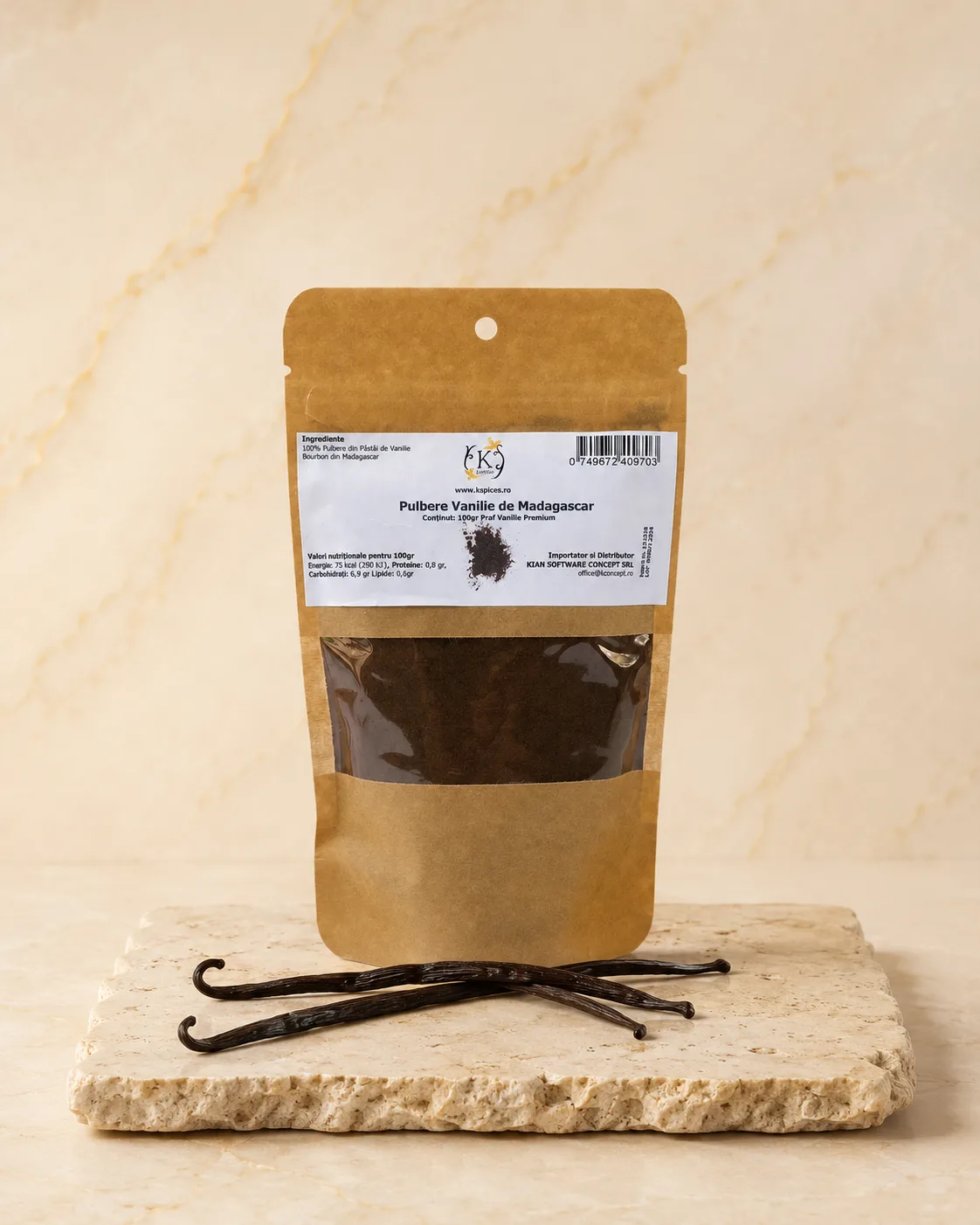 Pudra Vanilie Bourbon din Madagascar – vanilie Bourbon de Madagascar calitate premium KSpices
