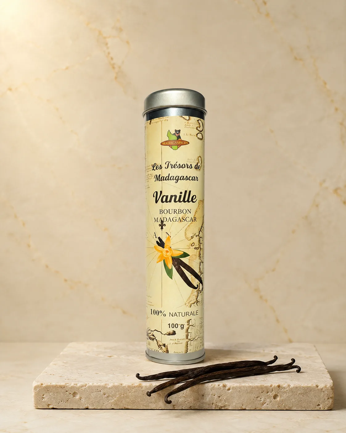100g Pastai de Vanilie de Madagascar Premium, TUB – vanilie Bourbon de Madagascar calitate premium KSpices