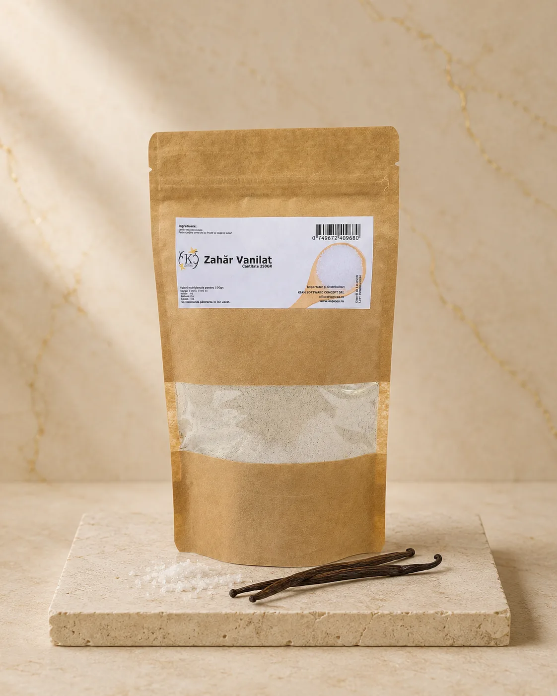 Zahăr Vanilat Premium cu Semințe si Praf din Vanilie Bourbon din Madagascar – vanilie Bourbon de Madagascar calitate premium KSpices