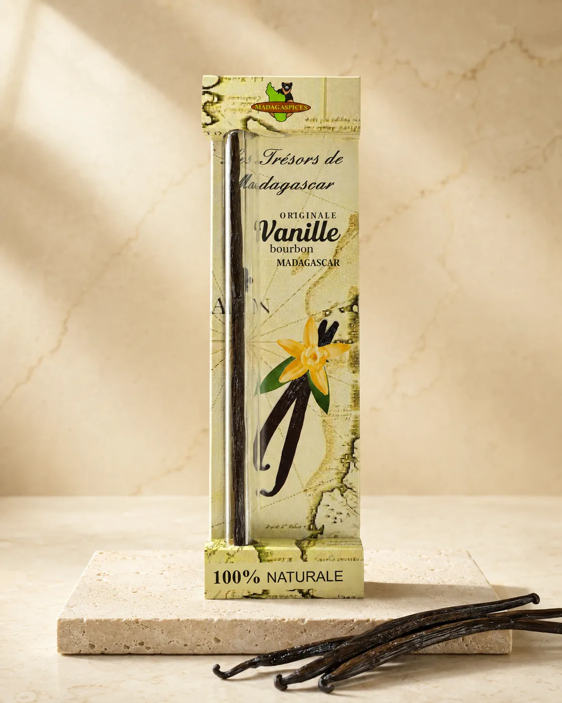 Păstaie de Vanilie Bourbon din Madagascar în Eprubetă – Calitate Premium – vanilie Bourbon de Madagascar calitate premium KSpices